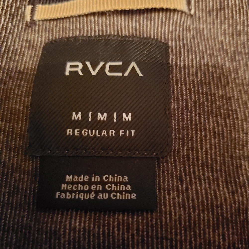 RVCA Charcoal Hooded Shirt - Picture 5 of 5